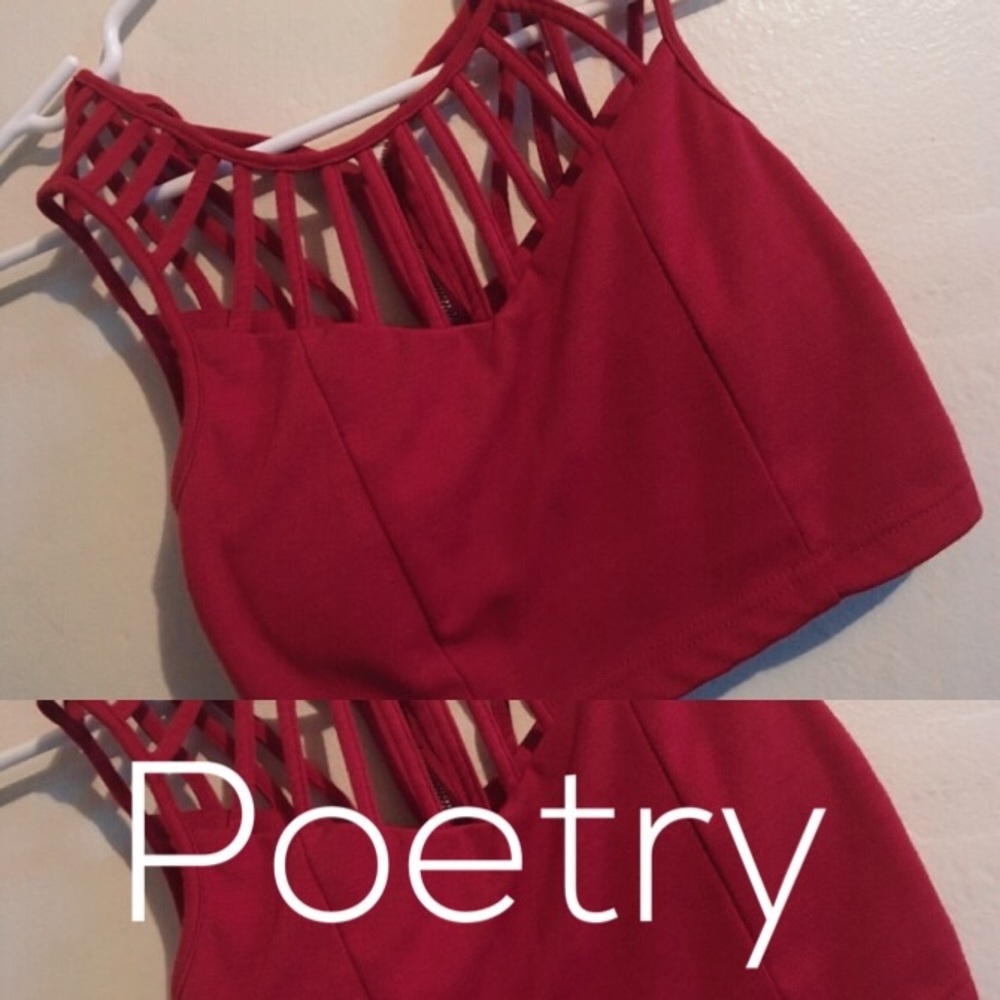 Poetry Red Crop Top ❤️😍